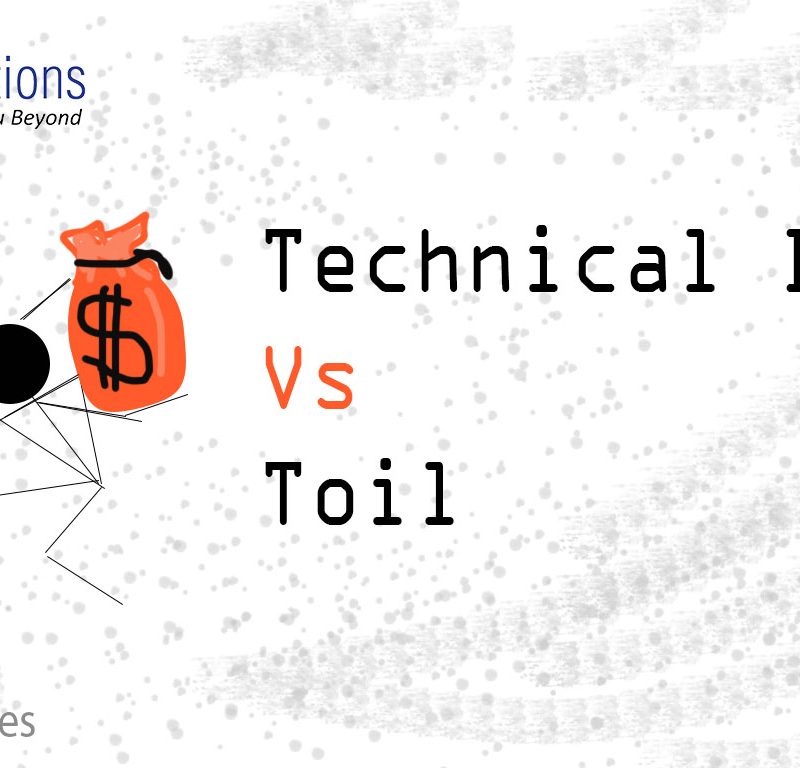 SRE Technical Debt vs toil