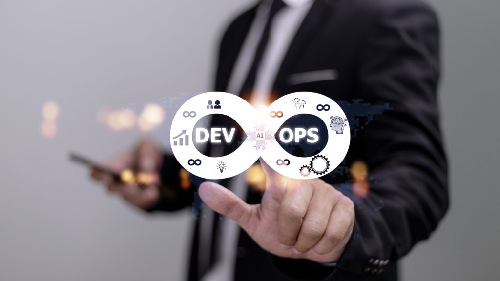 DevOps Methodology Development Operations agil programming technology concept.